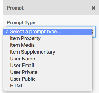 Add prompt dropdown