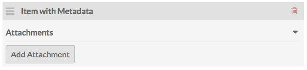 Item with metadata block with nothing attached