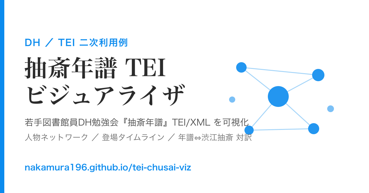 抽斎年譜 TEI ビジュアライザ